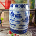 Hand Painted Porcelain Stool Drum Stool Bathroom Stool Classical Zither Drum Stool Sitting Stool Low Stool Round Stool