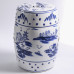 Hand Painted Porcelain Stool Drum Stool Bathroom Stool Classical Zither Drum Stool Sitting Stool Low Stool Round Stool