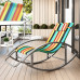 Single Summer Rocking Chair Lounger for Home Balcony