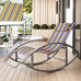 Single Summer Rocking Chair Lounger for Home Balcony