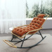 Single Summer Rocking Chair Lounger for Home Balcony