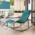 Single Summer Rocking Chair Lounger for Home Balcony