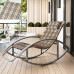 Single Summer Rocking Chair Lounger for Home Balcony