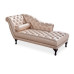 Light Pink Artificial Leather Lounge Chaise Sofa With Other 3 Colors