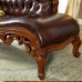 American Head Layer Genuine Leather Princess Chaise Lounge European Real Wood Leisure Chair End Stool American Head Layer Genuine Leather Princess Chaise Lounge European Real Wood Leisure Chair End Stool
