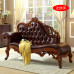 American Head Layer Genuine Leather Princess Chaise Lounge European Real Wood Leisure Chair End Stool American Head Layer Genuine Leather Princess Chaise Lounge European Real Wood Leisure Chair End Stool