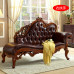 American Head Layer Genuine Leather Princess Chaise Lounge European Real Wood Leisure Chair End Stool American Head Layer Genuine Leather Princess Chaise Lounge European Real Wood Leisure Chair End Stool