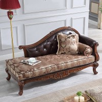 American Luxury Princess Chair Bed Beauty Couch Solid Wood Cowhide European Fabric Upholstered Lounge Chairs Single Double Recliners Customized
