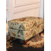 American Footstool Ottoman Living Room Mediterranean Style Single Fabric Sofa Side Table Rectangular European Style