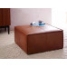 Nordic Luxe Genuine Leather Square Ottoman Stool Nordic Luxe Genuine Leather Square Ottoman Stool