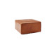 Nordic Luxe Genuine Leather Square Ottoman Stool Nordic Luxe Genuine Leather Square Ottoman Stool