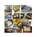 American Footstool Ottoman Living Room Mediterranean Style Single Fabric Sofa Side Table Rectangular European Style