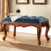 Wooden American Home Entryway Dresser Shoe Bench Sofa Footrest Leather Bed End Bench