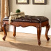 Wooden American Home Entryway Dresser Shoe Bench Sofa Footrest Leather Bed End Bench