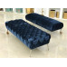 Scandinavian Luxury Fabric Metal Bed End Ottoman American Living Room Shoe Changing Footstool Mall Lounge Bench