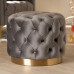 American New Silk Velvet Upholstered Vanity Footstool Hat Rack Custom Luxury Round Dressing Stool American New Silk Velvet Upholstered Vanity Footstool Hat Rack Custom Luxury Round Dressing Stool