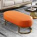 Modern Luxury Solid Wood Living Room Sofa Stool Shoe Stool Stainless Steel Footrest Leather Bedroom Bed Foot Stool Modern Luxury Solid Wood Living Room Sofa Stool Shoe Stool Stainless Steel Footrest Leather Bedroom Bed Foot Stool