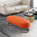 Modern Luxury Solid Wood Living Room Sofa Stool Shoe Stool Stainless Steel Footrest Leather Bedroom Bed Foot Stool Modern Luxury Solid Wood Living Room Sofa Stool Shoe Stool Stainless Steel Footrest Leather Bedroom Bed Foot Stool