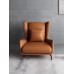 Nordic Minimalist Leather Single Sofa Chair Living Room Minimal Luxury Designer Armchair Tiger Chair Footrest Nordic Minimalist Leather Single Sofa Chair Living Room Minimal Luxury Designer Armchair Tiger Chair Footrest