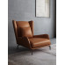 Nordic Minimalist Leather Single Sofa Chair Living Room Minimal Luxury Designer Armchair Tiger Chair Footrest Nordic Minimalist Leather Single Sofa Chair Living Room Minimal Luxury Designer Armchair Tiger Chair Footrest