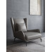 Nordic Minimalist Leather Single Sofa Chair Living Room Minimal Luxury Designer Armchair Tiger Chair Footrest Nordic Minimalist Leather Single Sofa Chair Living Room Minimal Luxury Designer Armchair Tiger Chair Footrest
