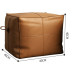 Italian Nordic Bedroom Vanity Stool Leather Head Layer Cowhide Footstool Living Room Shoe Table