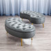 Nordic Leather Sofa Stool Entryway Arc Shoe Stool Grey Eccentric Wardrobe Stool Half Round Footstool Nordic Leather Sofa Stool Entryway Arc Shoe Stool Grey Eccentric Wardrobe Stool Half Round Footstool