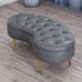 Nordic Leather Sofa Stool Entryway Arc Shoe Stool Grey Eccentric Wardrobe Stool Half Round Footstool Nordic Leather Sofa Stool Entryway Arc Shoe Stool Grey Eccentric Wardrobe Stool Half Round Footstool