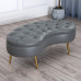 Nordic Leather Sofa Stool Entryway Arc Shoe Stool Grey Eccentric Wardrobe Stool Half Round Footstool Nordic Leather Sofa Stool Entryway Arc Shoe Stool Grey Eccentric Wardrobe Stool Half Round Footstool