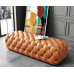 American Luxury Orange Leather Shoe Changing Bench Clothing Hat Room Stool Sofa Long Bench Cowhide Buckle Foot Pedal American Luxury Orange Leather Shoe Changing Bench Clothing Hat Room Stool Sofa Long Bench Cowhide Buckle Foot Pedal
