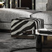 Luxury Footstool Designer Italian Minimalist Zebraprint Genuine Leather Shoe Bench Customized High End Luxury Footstool Designer Italian Minimalist Zebraprint Genuine Leather Shoe Bench Customized High End