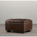 Leather American Sofa Stool Shoes Ottoman Bedroom Cabinet Waxed Leather Industrial Retro Footstool Leather American Sofa Stool Shoes Ottoman Bedroom Cabinet Waxed Leather Industrial Retro Footstool