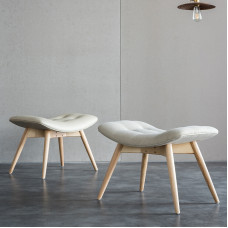 Italian Minimalist Single Sofa Rocking Chair Footstool Italian Minimalist Single Sofa Rocking Chair Footstool
