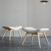 Italian Minimalist Single Sofa Rocking Chair Footstool Italian Minimalist Single Sofa Rocking Chair Footstool