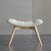 Italian Minimalist Single Sofa Rocking Chair Footstool Italian Minimalist Single Sofa Rocking Chair Footstool