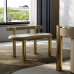 Light Luxury Chaise Chair Genuine Leather Stool Dressing Modern Simple Guest Designers Creative Tea Table Chair Combination Light Luxury Chaise Chair Genuine Leather Stool Dressing Modern Simple Guest Designers Creative Tea Table Chair Combination