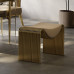 Italian Luxury Genuine Leather Footstool Minimalist Designer Customized Guest Tea Stool