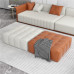 Minimal Leather Square Footstool Ottoman Tea Table Minimal Leather Square Footstool Ottoman Tea Table