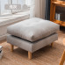 Home Fabric Upholstered Footstool Ottoman