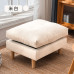 Home Fabric Upholstered Footstool Ottoman
