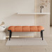 Nordic Leather Shoe Stool Modern Minimalist Bedroom Solid Wood Stool Luxury Sofa Stool Footstool