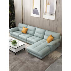 Full Leather Compact Sofa
