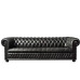 American Leather Luxury Grey Living Room Sample Small Apartment Sample Room Upper Layer Leather Solid Wood Sofa