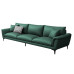 Italian Style Minimalism Leather Sofa Nordic Modern Living Room Straight Sofa Small Size Latex Leather Sofa