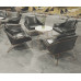 Light Luxury Modern Reception Conversation Sofa Coffee Tea Rest Leather Couch