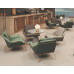 Light Luxury Modern Reception Conversation Sofa Coffee Tea Rest Leather Couch