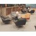 Light Luxury Modern Reception Conversation Sofa Coffee Tea Rest Leather Couch