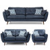 Scandinavian Leather Sofa Set
