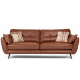 Scandinavian Leather Sofa Set