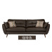 Scandinavian Leather Sofa Set